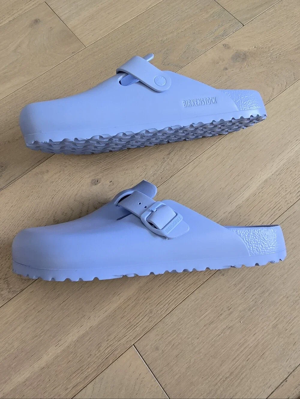 New Birkenstock Boston EVA Slip-On Clog in Light Blue Size 43 Unisex Periwinkle